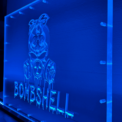 Sound Authority Plexiglass - 20" x 15" 3D Engraved Acrylic Window For Subwoofer Box - EZ DB's Designs