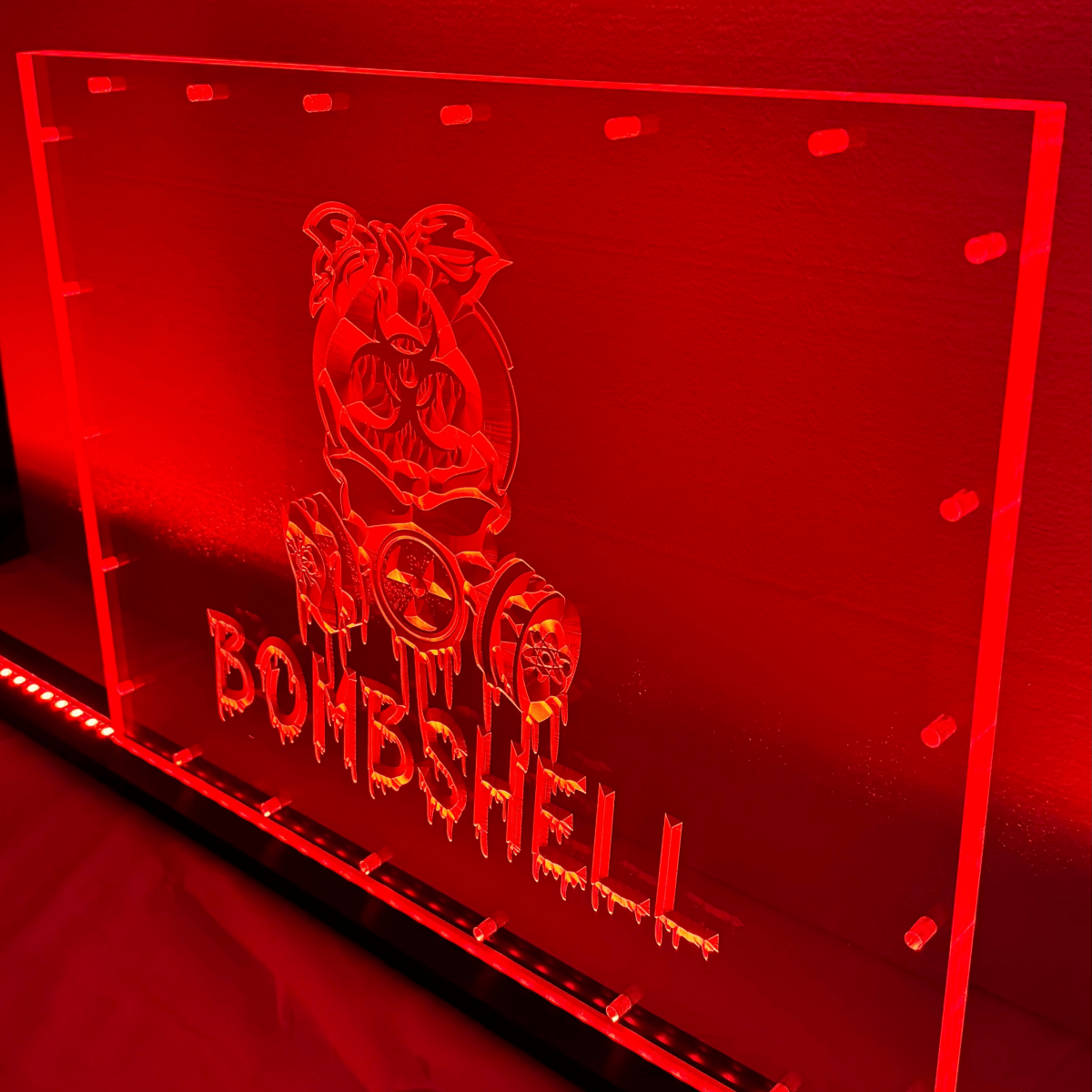Sound Authority Plexiglass - 20" x 15" 3D Engraved Acrylic Window For Subwoofer Box - EZ DB's Designs