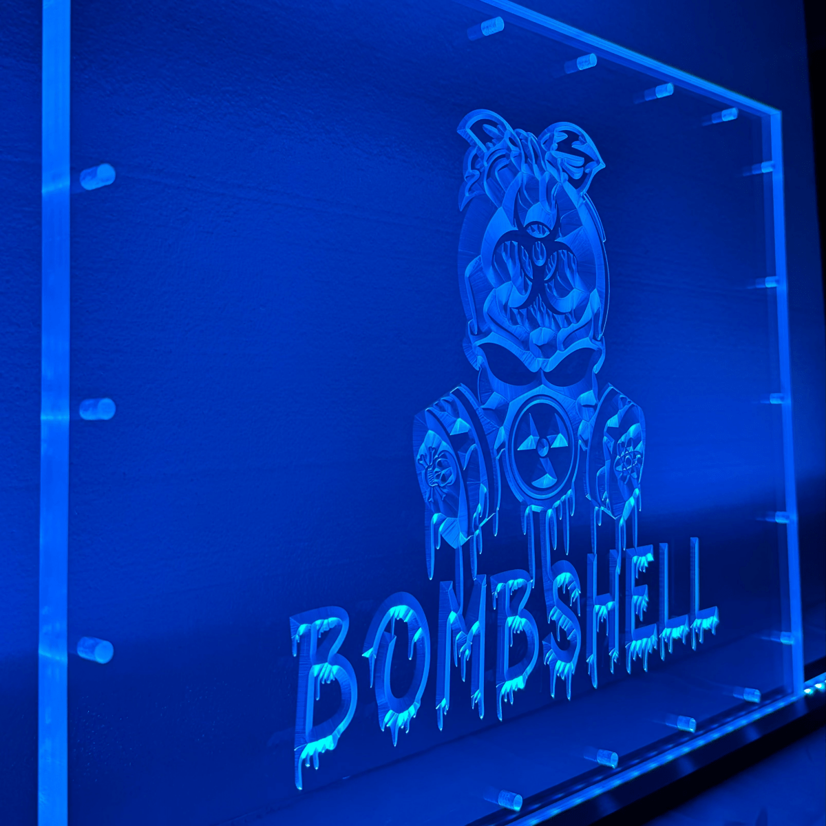 Sound Authority Plexiglass - 20" x 15" 3D Engraved Acrylic Window For Subwoofer Box - EZ DB's Designs