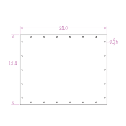 Sound Authority Plexiglass - 20" x 15" 3D Engraved Acrylic Window For Subwoofer Box