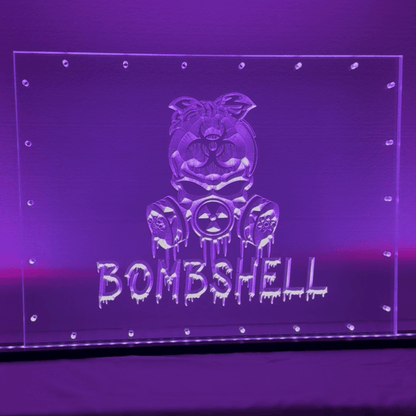 Sound Authority Plexiglass - 20" x 15" 3D Engraved Acrylic Window For Subwoofer Box