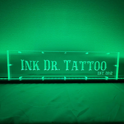 Sound Authority Plexiglass - 20" x 5" 3D Engraved Acrylic Window For Subwoofer Box