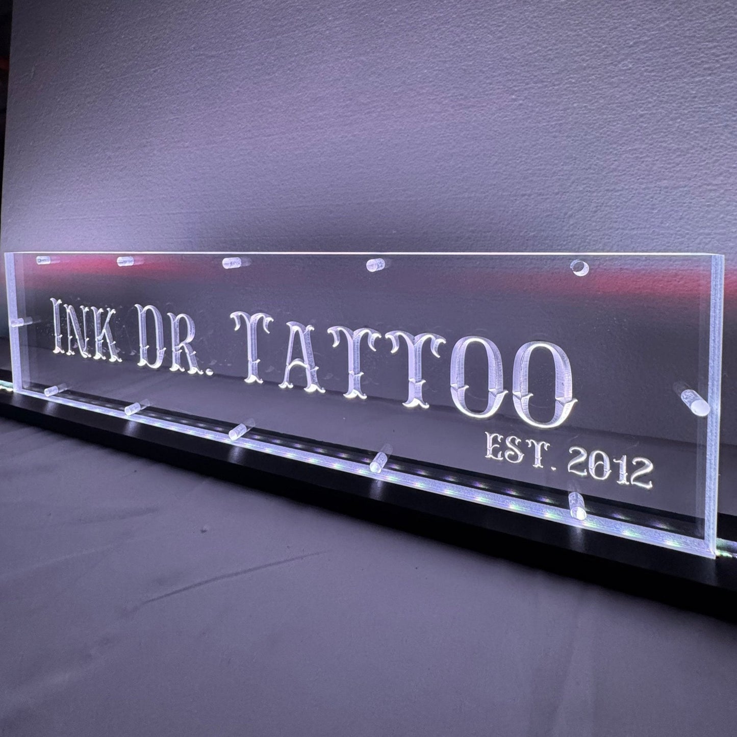 Sound Authority Plexiglass - 20" x 5" 3D Engraved Acrylic Window For Subwoofer Box