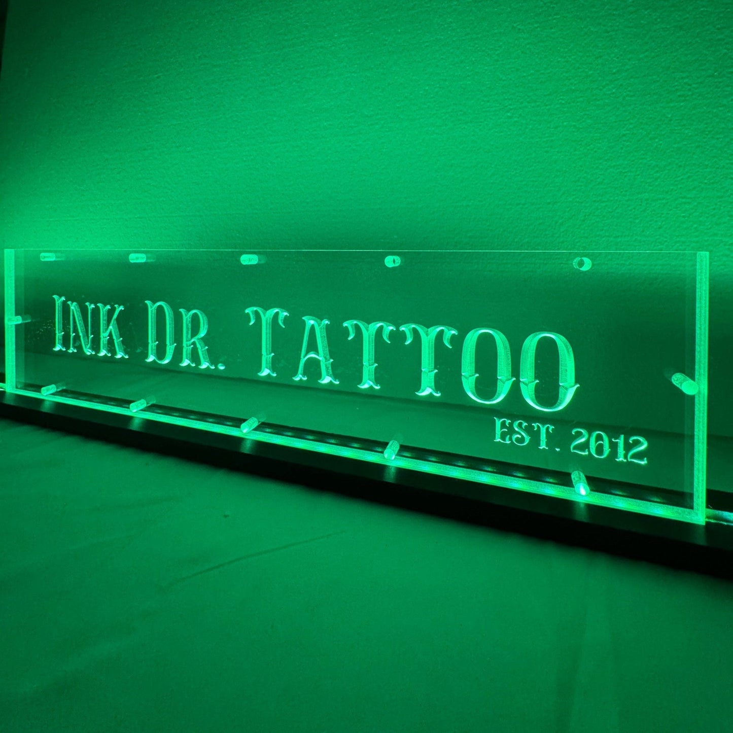 Sound Authority Plexiglass - 20" x 5" 3D Engraved Acrylic Window For Subwoofer Box