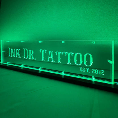 Sound Authority Plexiglass - 20" x 5" 3D Engraved Acrylic Window For Subwoofer Box