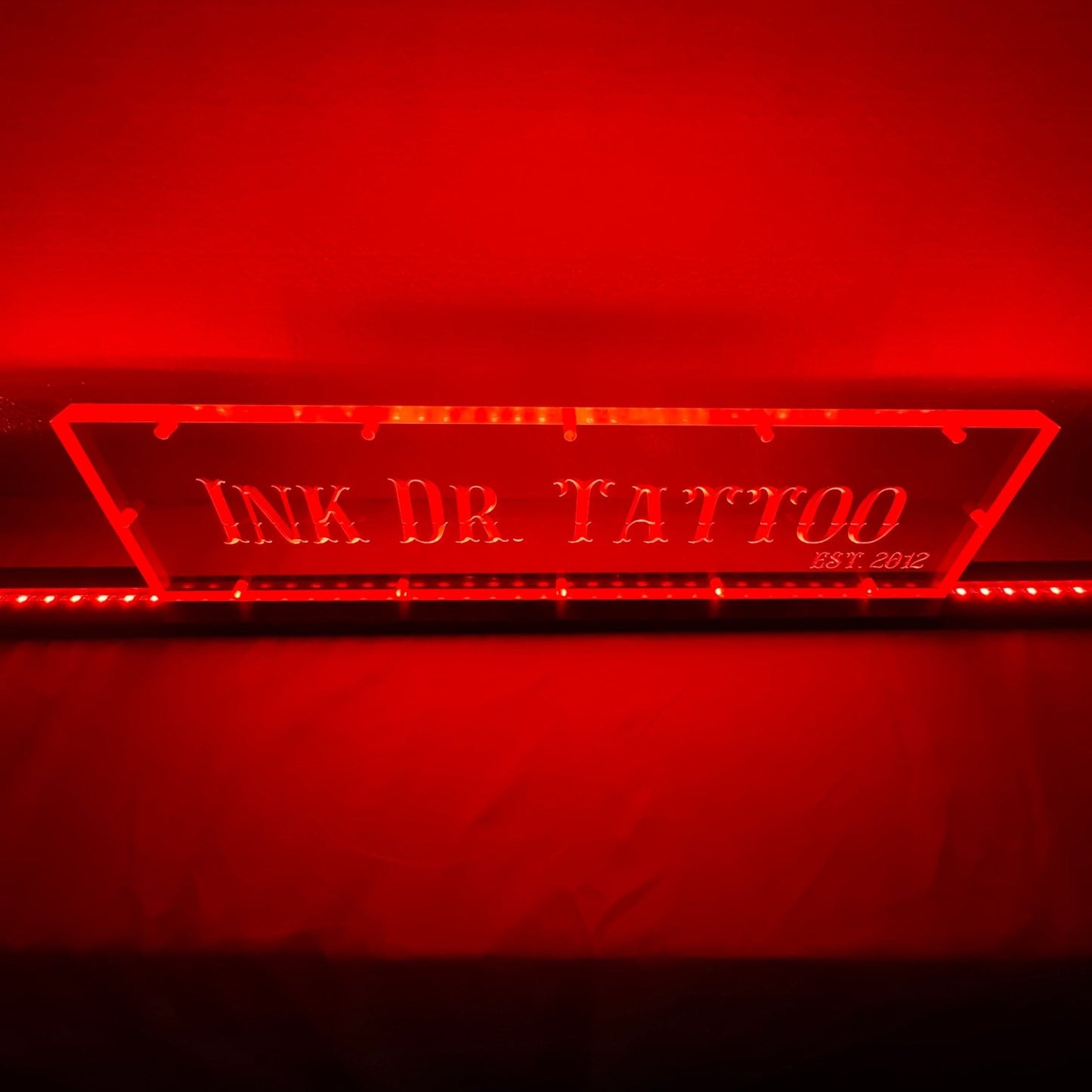 Sound Authority Plexiglass - 20" x 5" 3D Engraved Acrylic Window For Subwoofer Box