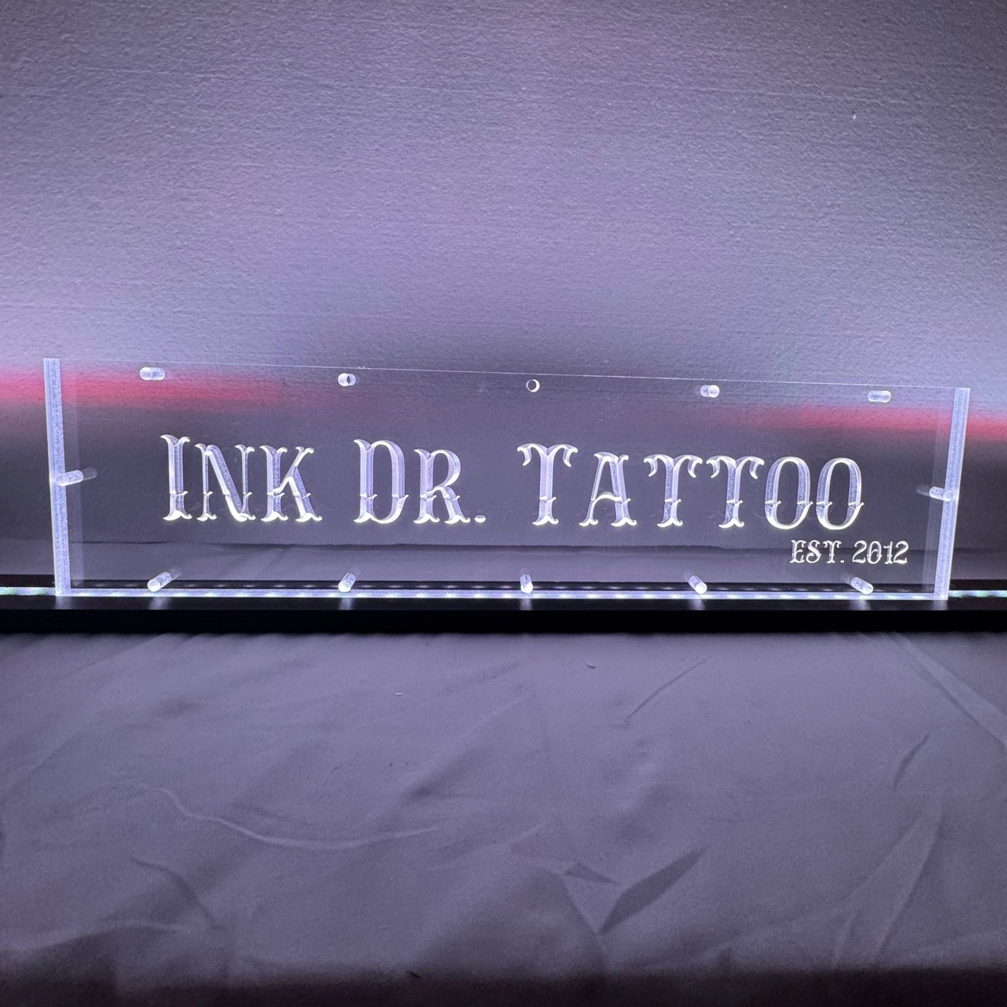 Sound Authority Plexiglass - 20" x 5" 3D Engraved Acrylic Window For Subwoofer Box