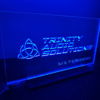 Sound Authority Plexiglass - 24" x 12" 3D Engraved Acrylic Window For Subwoofer Box