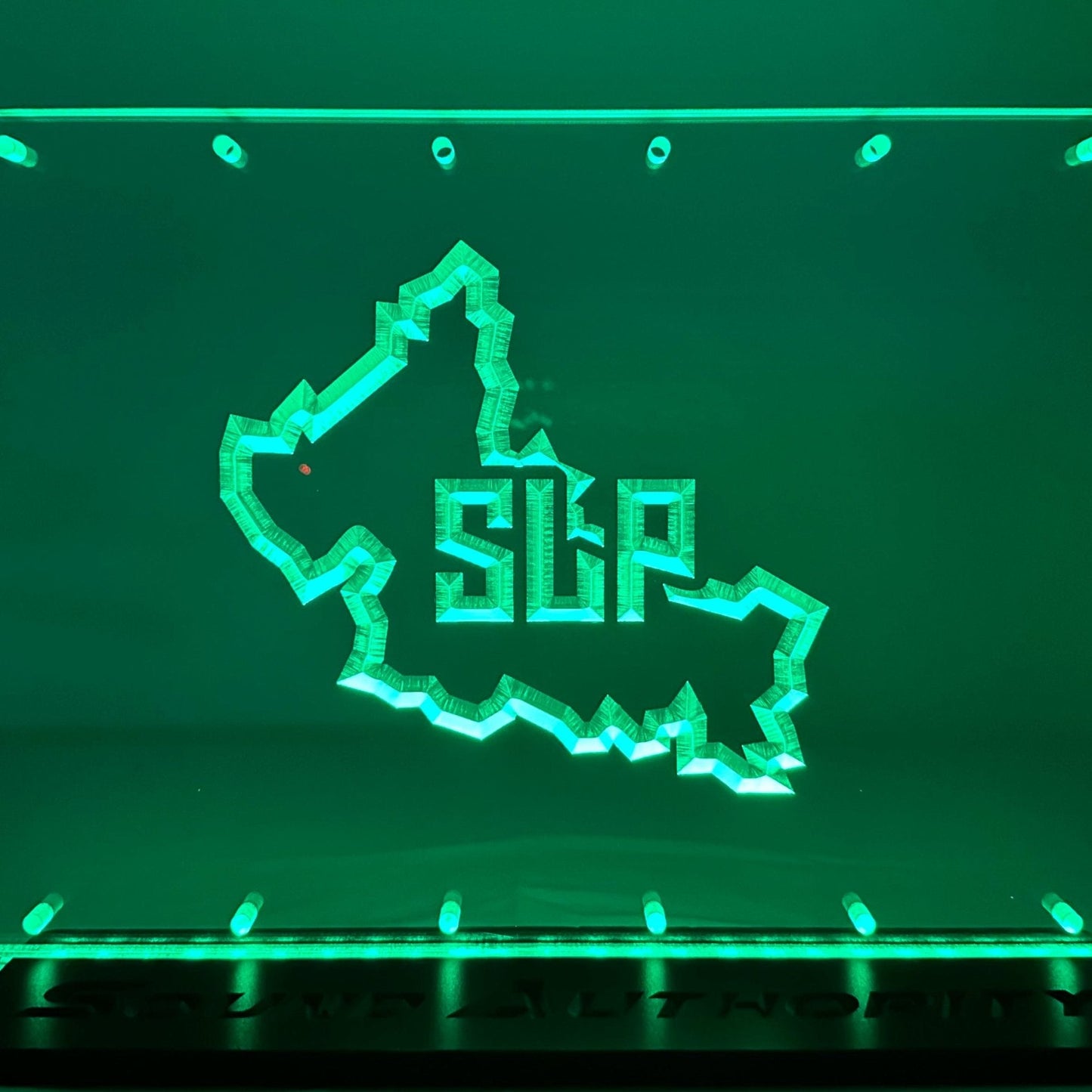 Sound Authority Plexiglass - 24" x 12" 3D Engraved Acrylic Window For Subwoofer Box