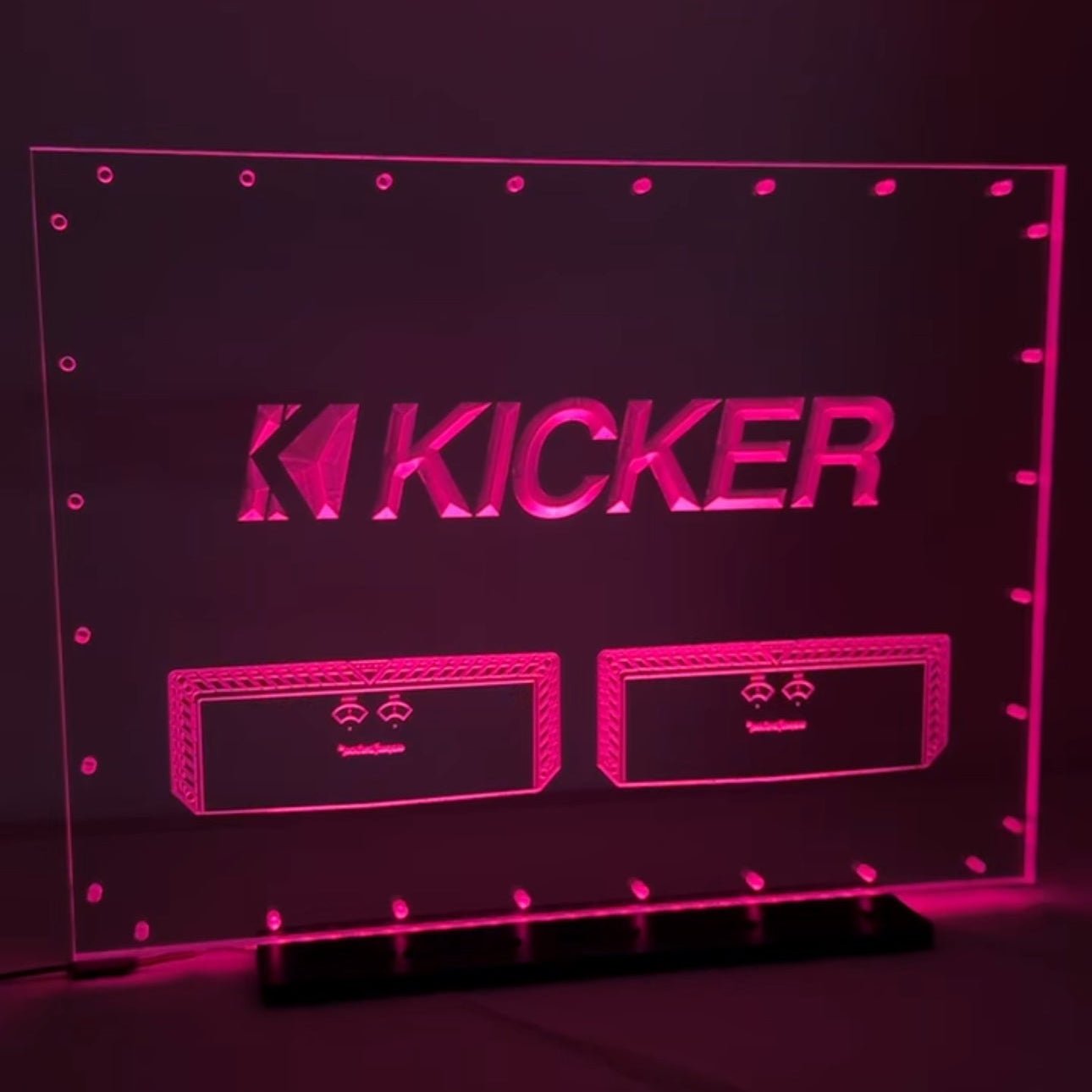 Sound Authority Plexiglass - 24" x 18" 3D Engraved Acrylic Window For Subwoofer Box