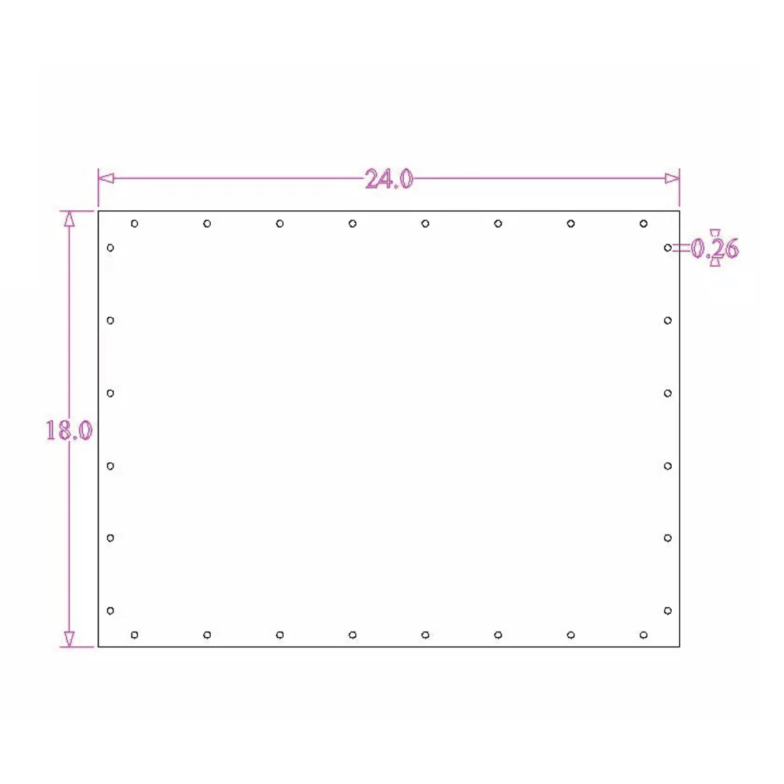 Sound Authority Plexiglass - 24" x 18" Blank Acrylic Window For Subwoofer Box