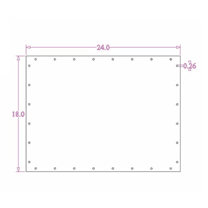 Sound Authority Plexiglass - 24" x 18" Blank Acrylic Window For Subwoofer Box