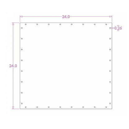 Sound Authority Plexiglass - 24" x 24" 3D Engraved Acrylic Window For Subwoofer Box - EZ DB's Designs