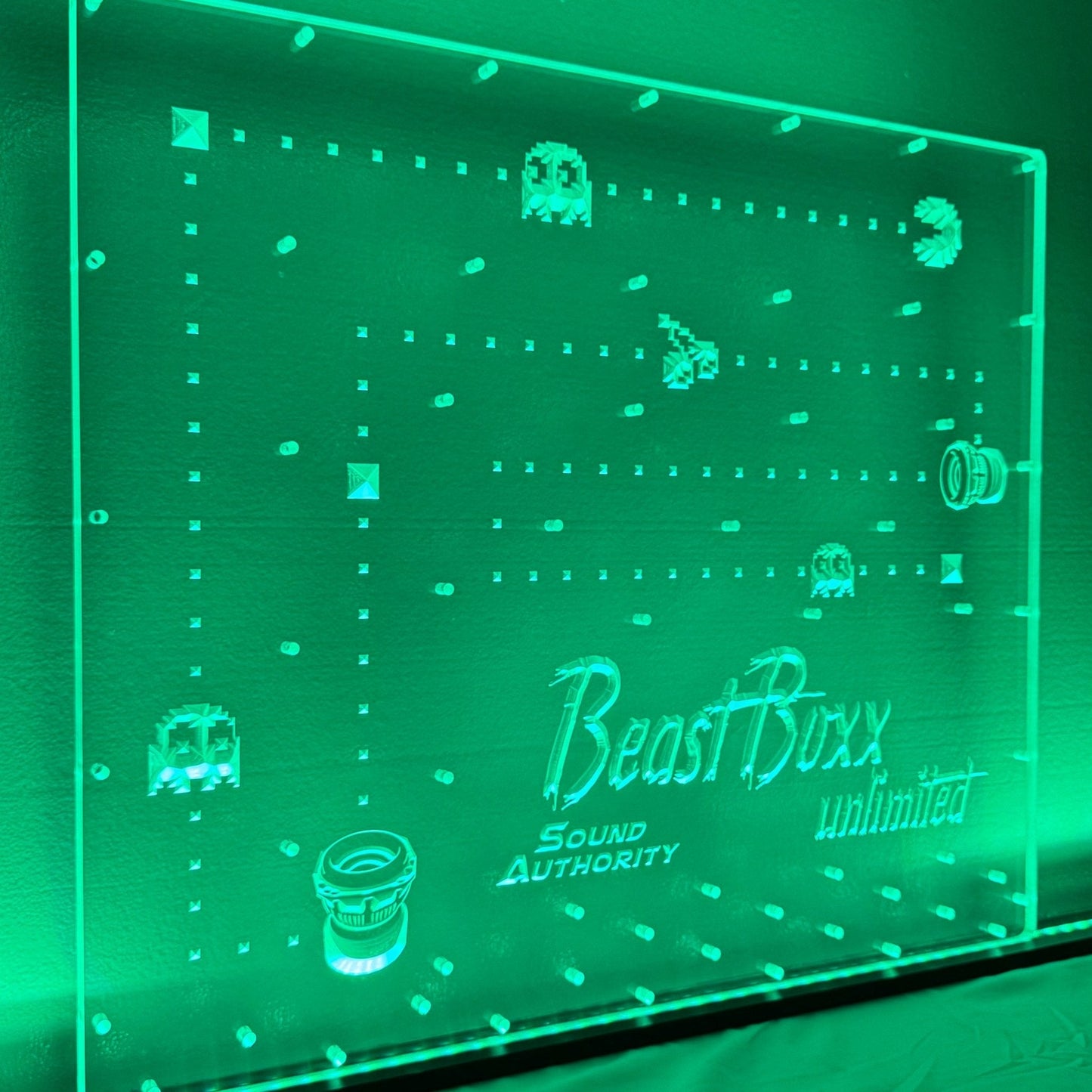 Sound Authority Plexiglass - 24" x 24" 3D Engraved Acrylic Window For Subwoofer Box