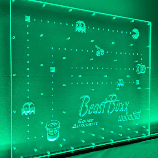 Sound Authority Plexiglass - 24" x 24" 3D Engraved Acrylic Window For Subwoofer Box