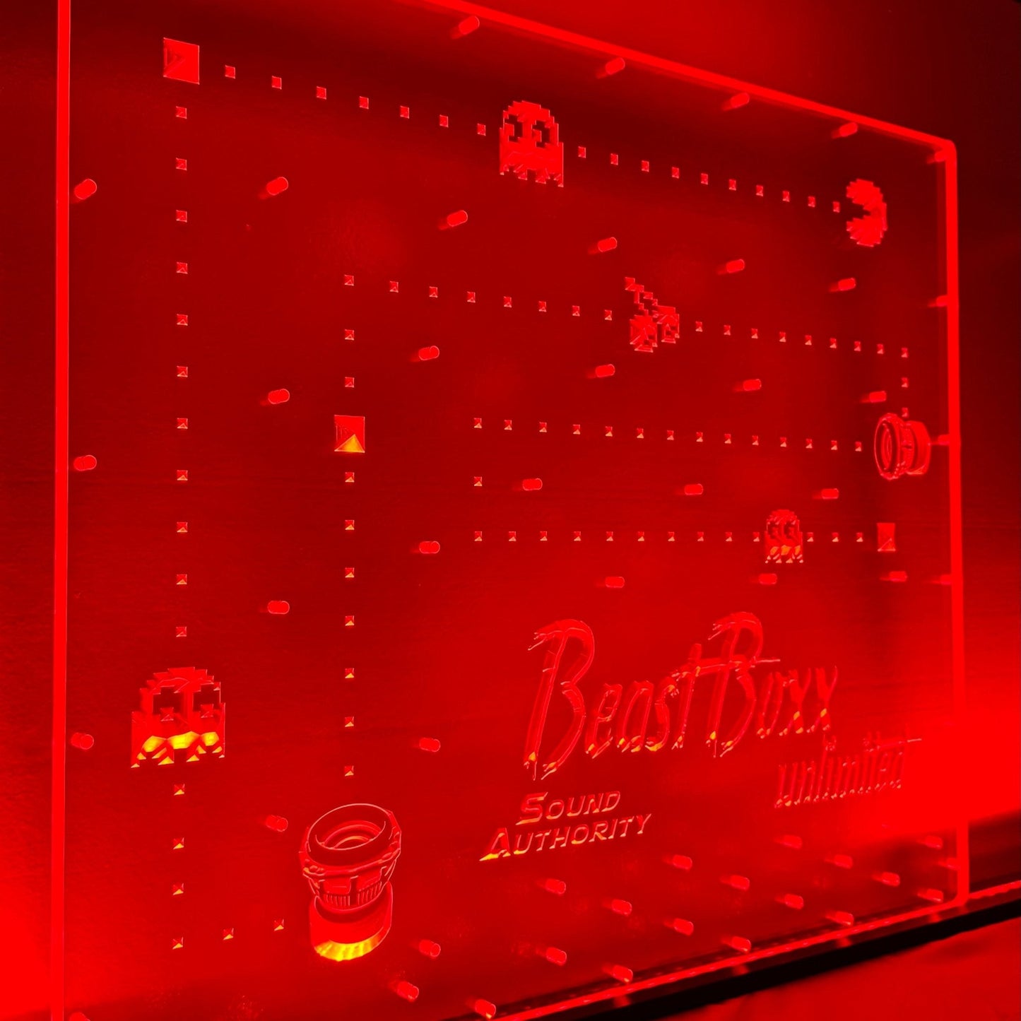 Sound Authority Plexiglass - 24" x 24" 3D Engraved Acrylic Window For Subwoofer Box