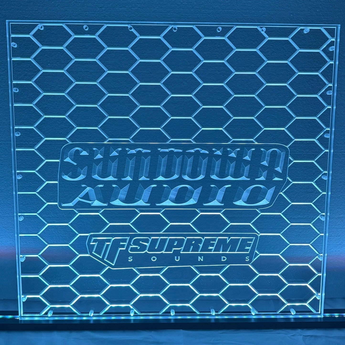 Sound Authority Plexiglass - 24" x 24" 3D Engraved Acrylic Window For Subwoofer Box