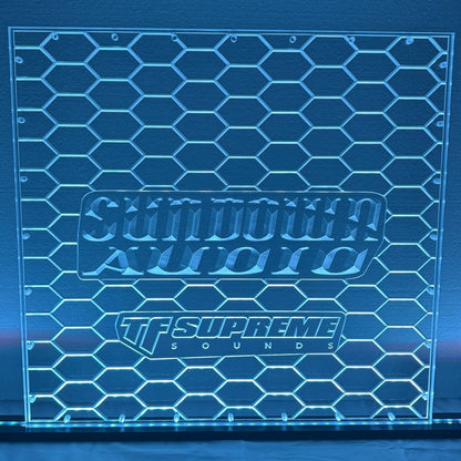Sound Authority Plexiglass - 24" x 24" 3D Engraved Acrylic Window For Subwoofer Box