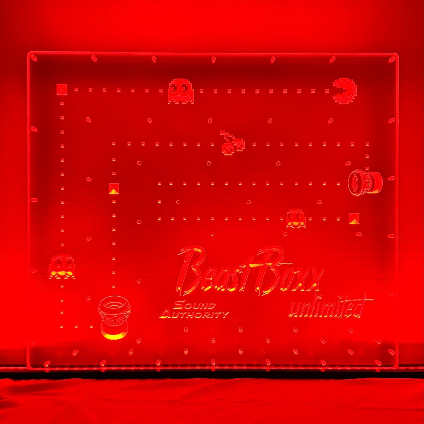 Sound Authority Plexiglass - 24" x 24" 3D Engraved Acrylic Window For Subwoofer Box