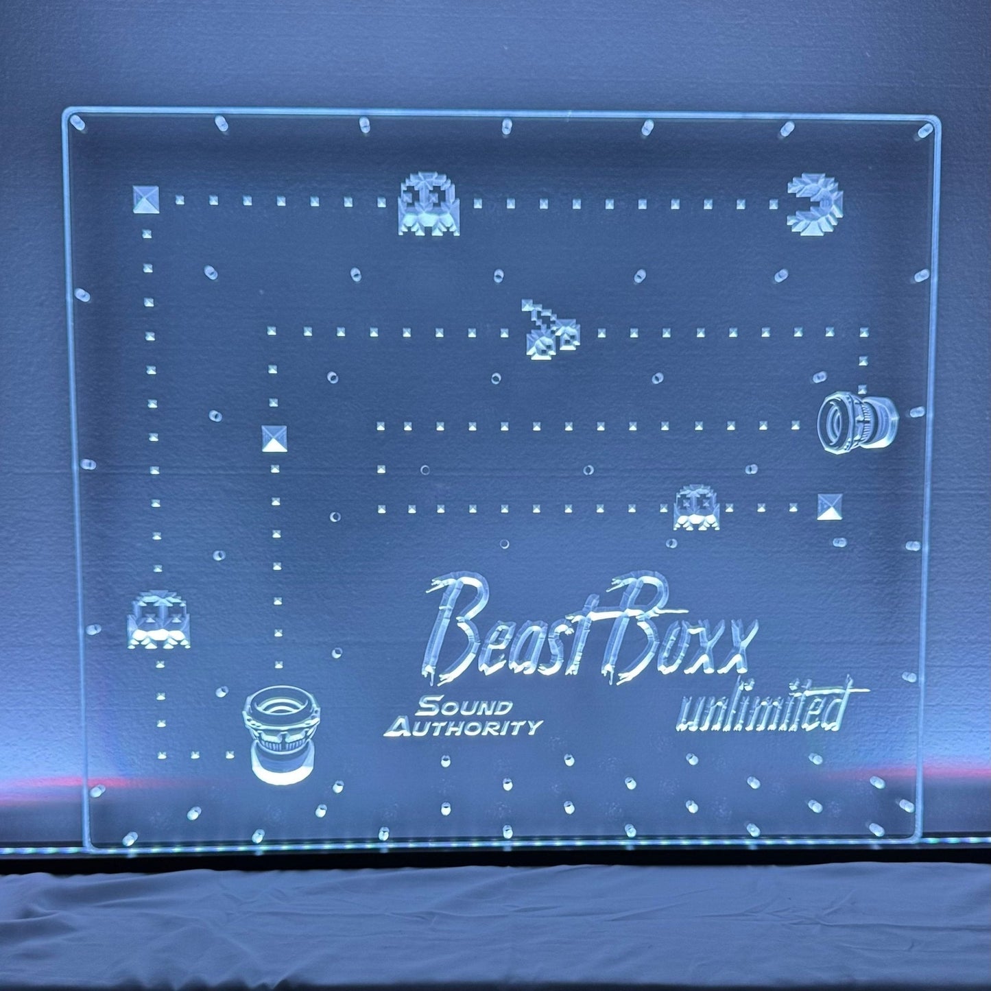 Sound Authority Plexiglass - 24" x 24" 3D Engraved Acrylic Window For Subwoofer Box