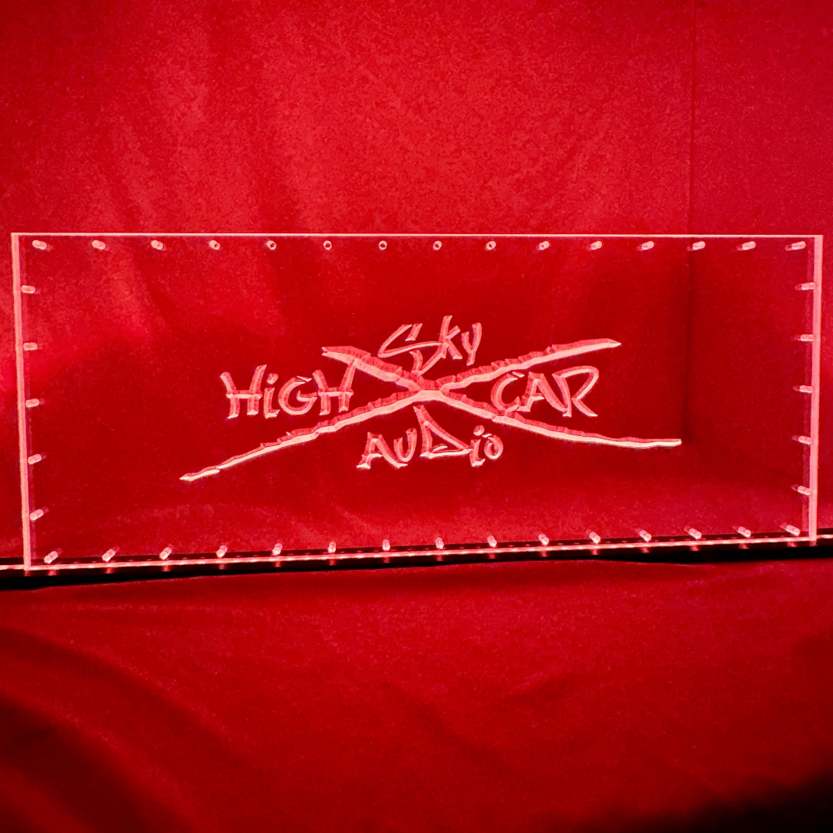 Sound Authority Plexiglass - 30" x 10" 3D Engraved Acrylic Window For Subwoofer Box - EZ DB's Designs