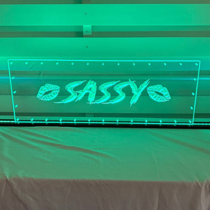 Sound Authority Plexiglass - 30" x 10" 3D Engraved Acrylic Window For Subwoofer Box