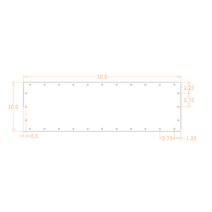 Sound Authority Plexiglass - 30" x 10" Blank Acrylic Window For Subwoofer Box
