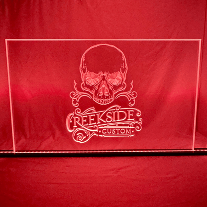 Sound Authority Plexiglass - 30" x 15" 3D Engraved Acrylic Window For Subwoofer Box - EZ DB's Designs