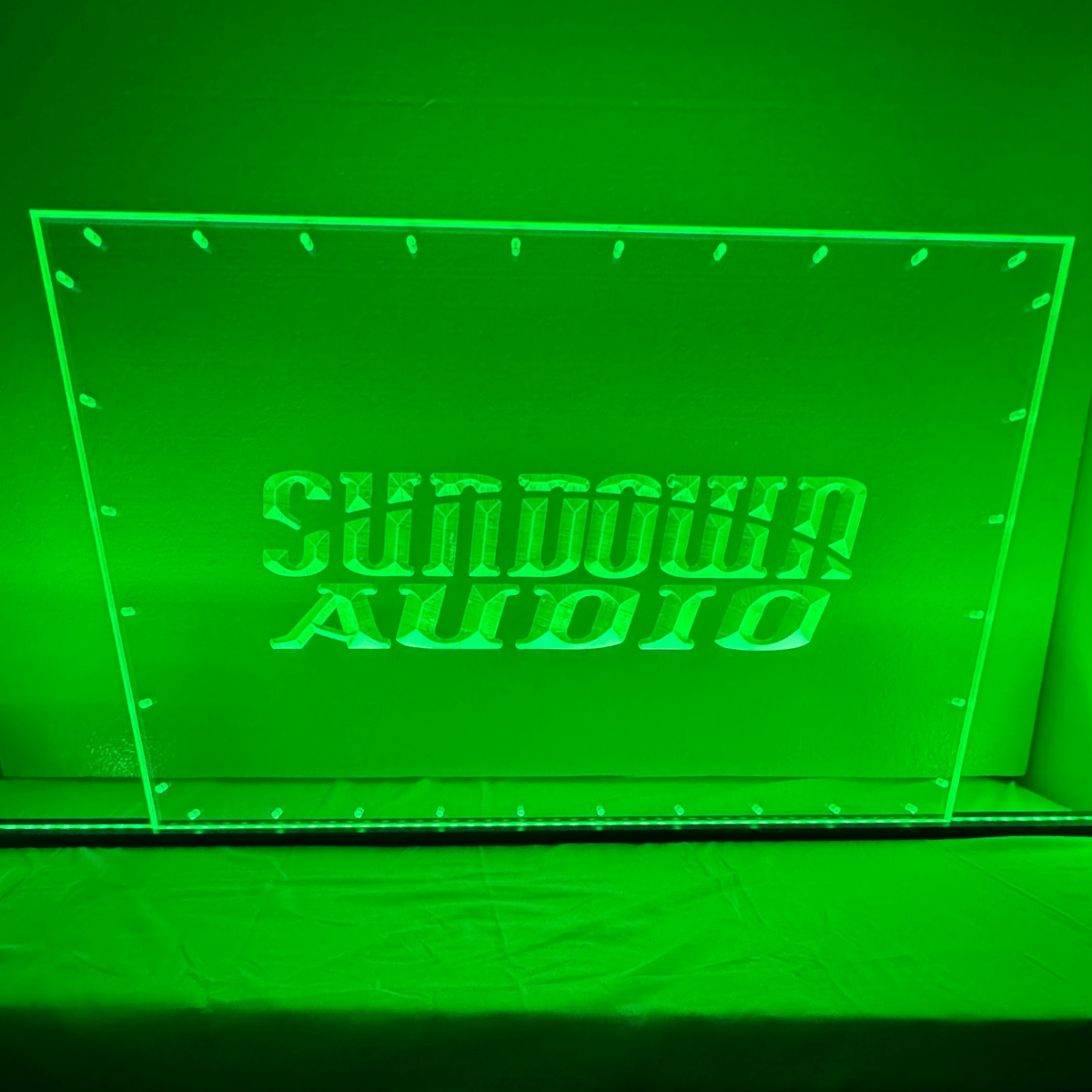 Sound Authority Plexiglass - 30" x 15" 3D Engraved Acrylic Window For Subwoofer Box - EZ DB's Designs