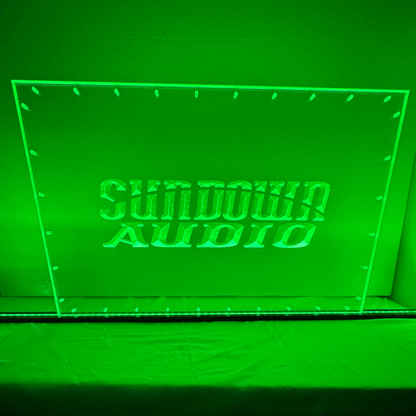 Sound Authority Plexiglass - 30" x 15" 3D Engraved Acrylic Window For Subwoofer Box - EZ DB's Designs