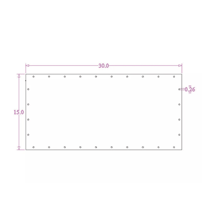 Sound Authority Plexiglass - 30" x 15" 3D Engraved Acrylic Window For Subwoofer Box