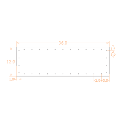 Sound Authority Plexiglass - 36" x 12" 3D Engraved Acrylic Window For Subwoofer Box