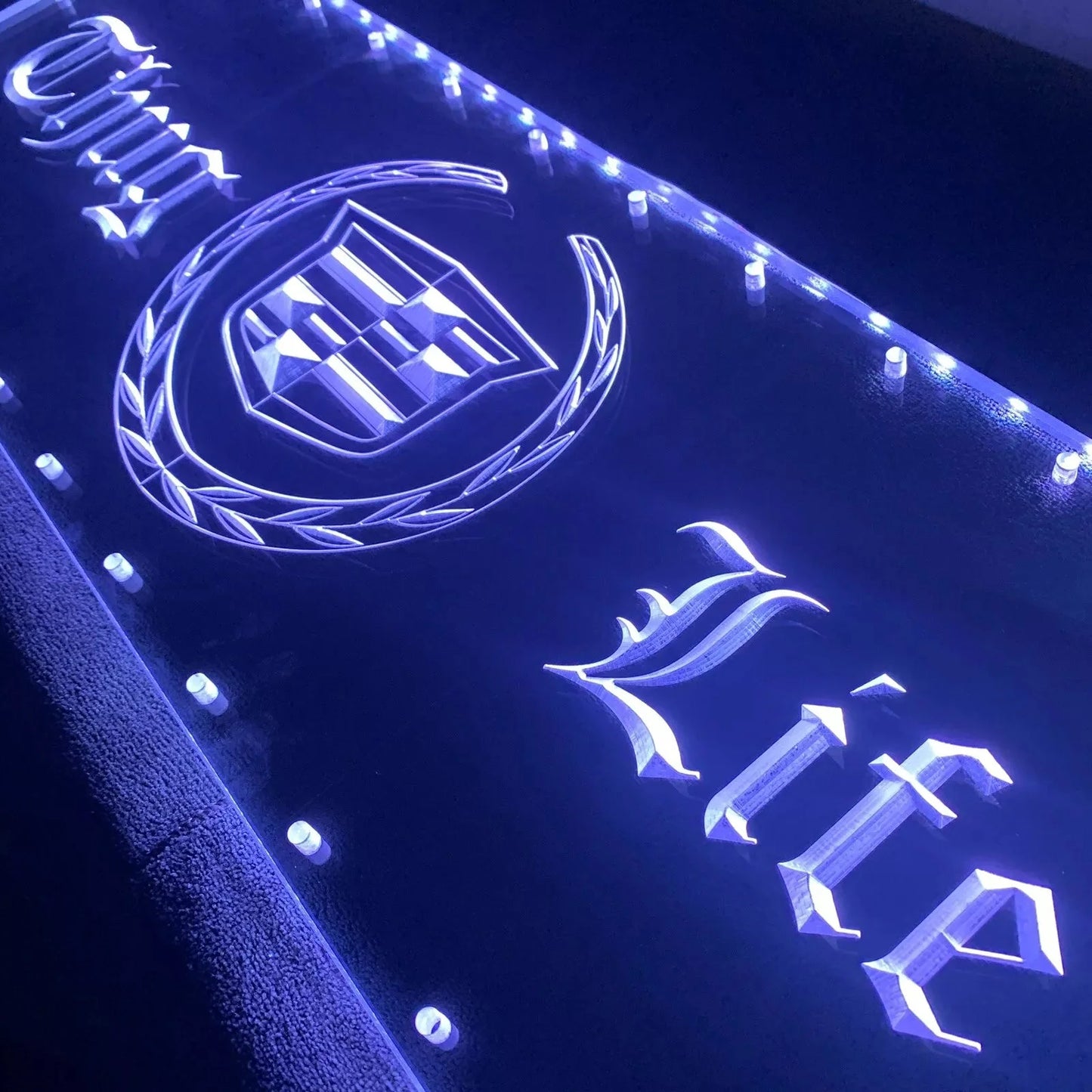 Sound Authority Plexiglass - 36" x 12" 3D Engraved Acrylic Window For Subwoofer Box