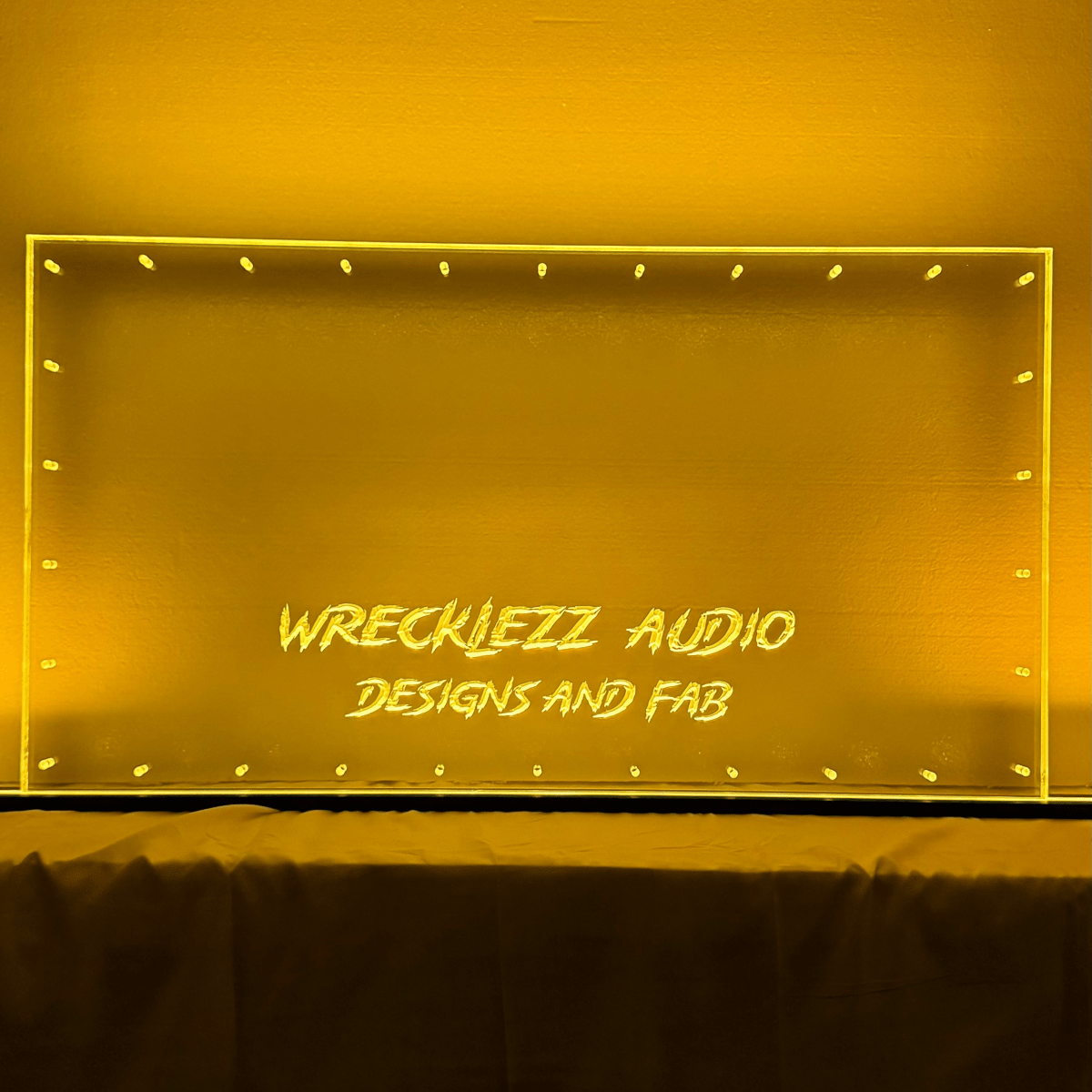 Sound Authority Plexiglass - 36" x 18" 3D Engraved Acrylic Window For Subwoofer Box - EZ DB's Designs