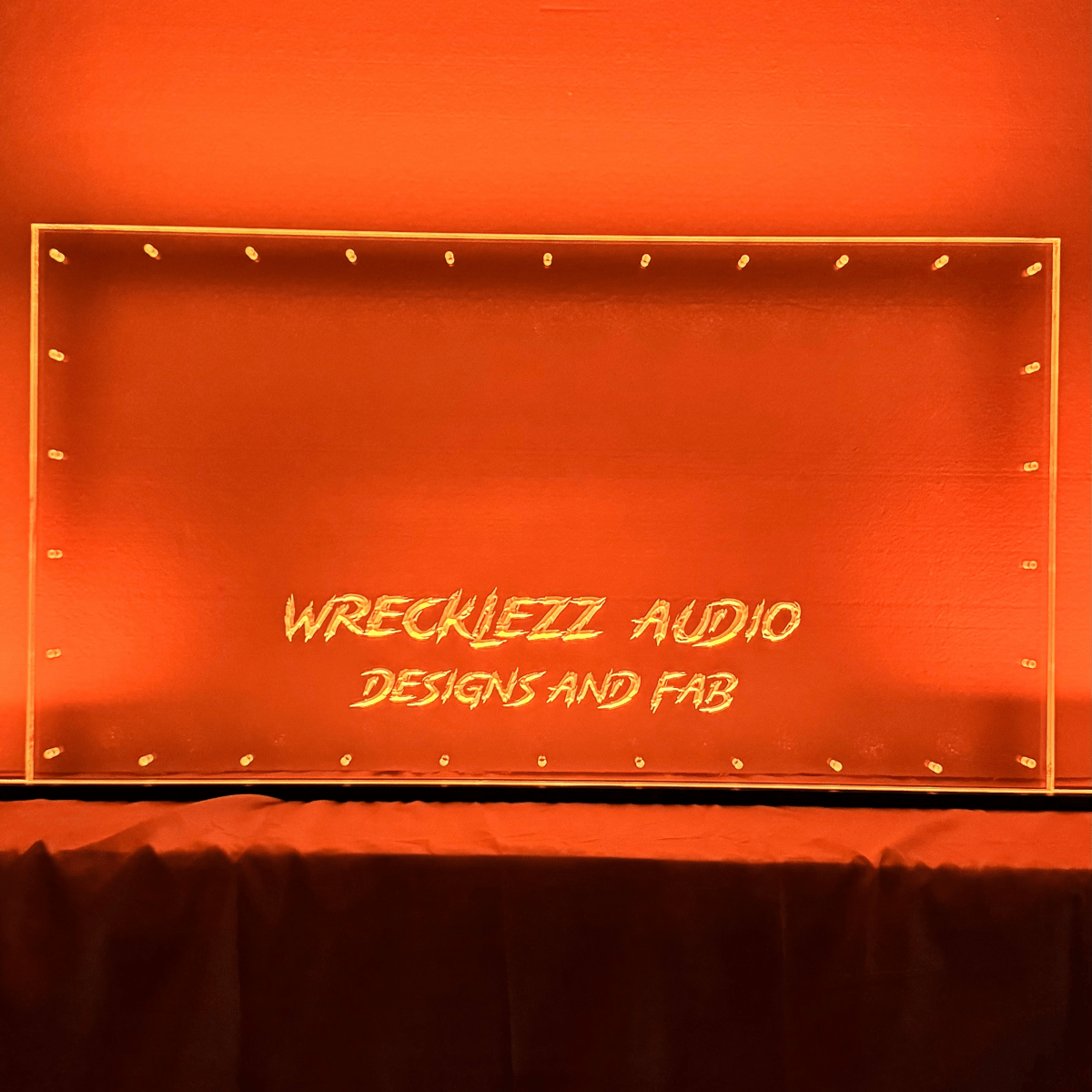 Sound Authority Plexiglass - 36" x 18" 3D Engraved Acrylic Window For Subwoofer Box - EZ DB's Designs