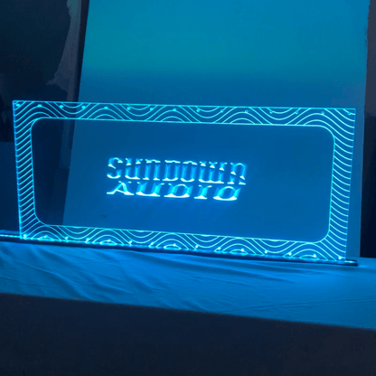 Sound Authority Plexiglass - 36" x 18" 3D Engraved Acrylic Window For Subwoofer Box