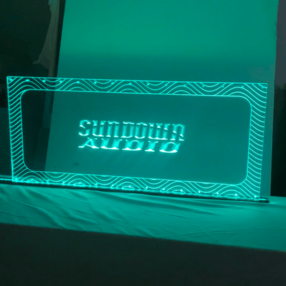 Sound Authority Plexiglass - 36" x 18" 3D Engraved Acrylic Window For Subwoofer Box