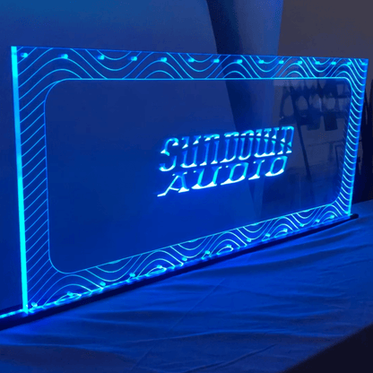 Sound Authority Plexiglass - 36" x 18" 3D Engraved Acrylic Window For Subwoofer Box