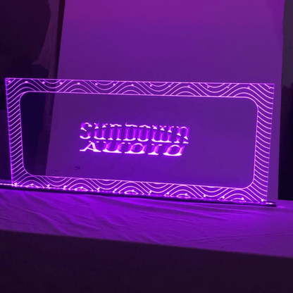 Sound Authority Plexiglass - 36" x 18" 3D Engraved Acrylic Window For Subwoofer Box