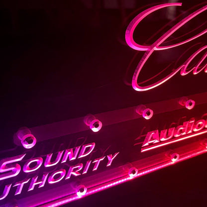 Sound Authority Plexiglass - 36" x 18" 3D Engraved Acrylic Window For Subwoofer Box