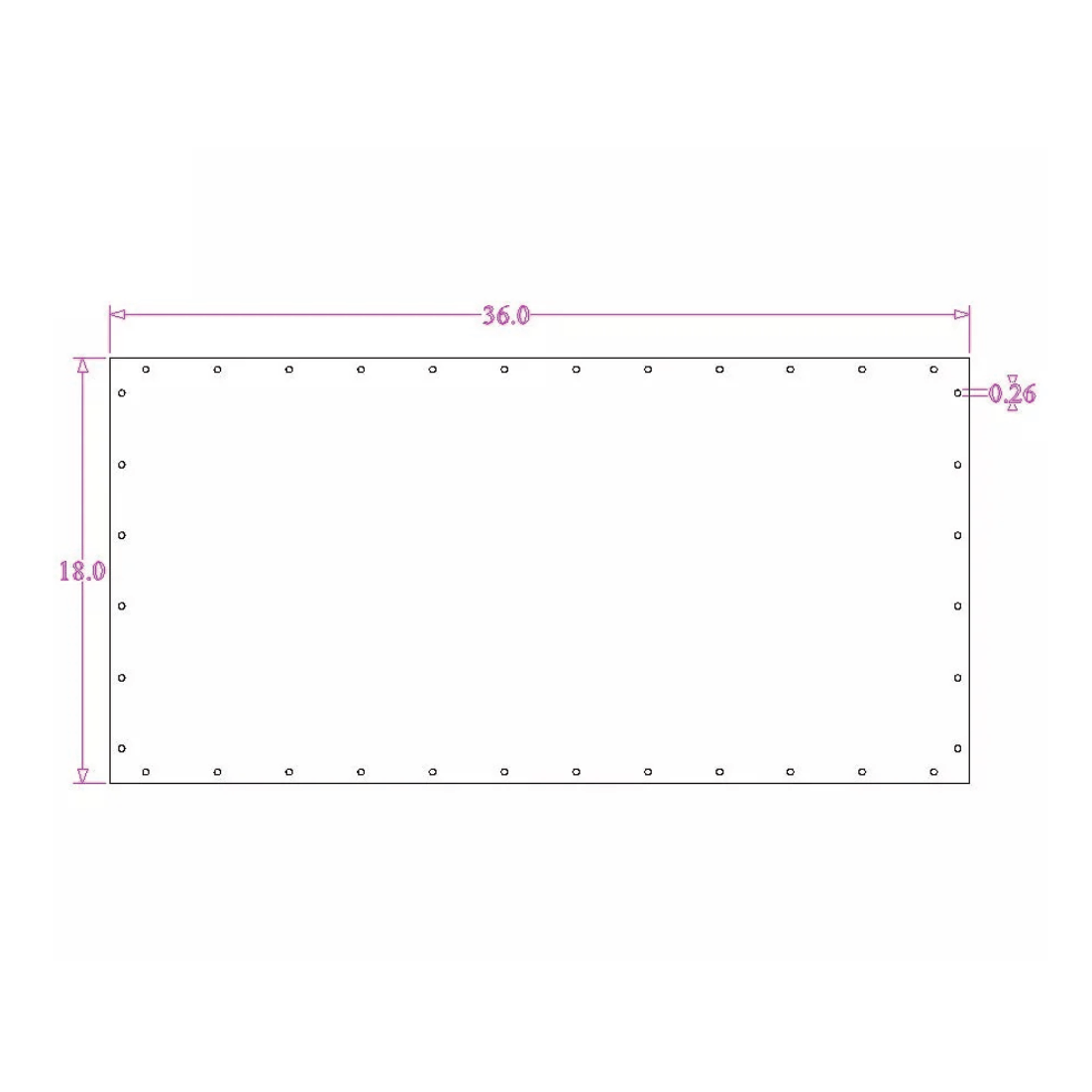 Sound Authority Plexiglass - 36" x 18" Blank Acrylic Window For Subwoofer Box