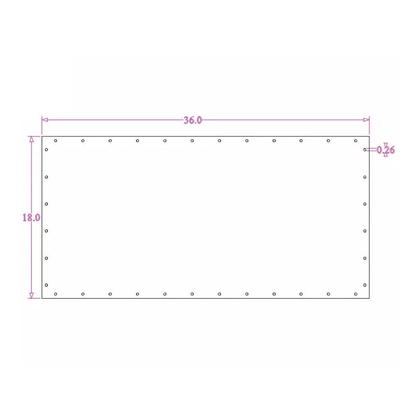 Sound Authority Plexiglass - 36" x 18" Blank Acrylic Window For Subwoofer Box