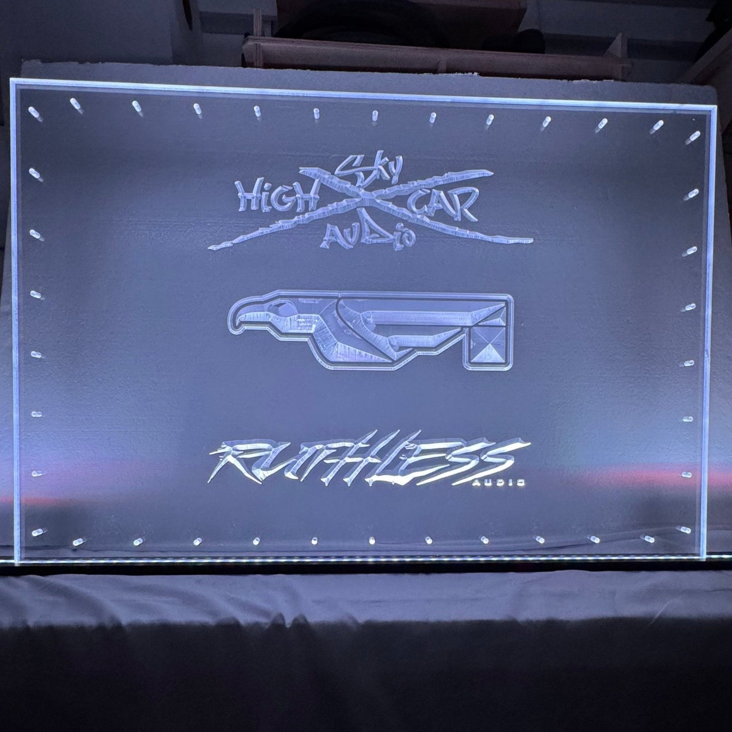 Sound Authority Plexiglass - 36" x 24" 3D Engraved Acrylic Window For Subwoofer Box