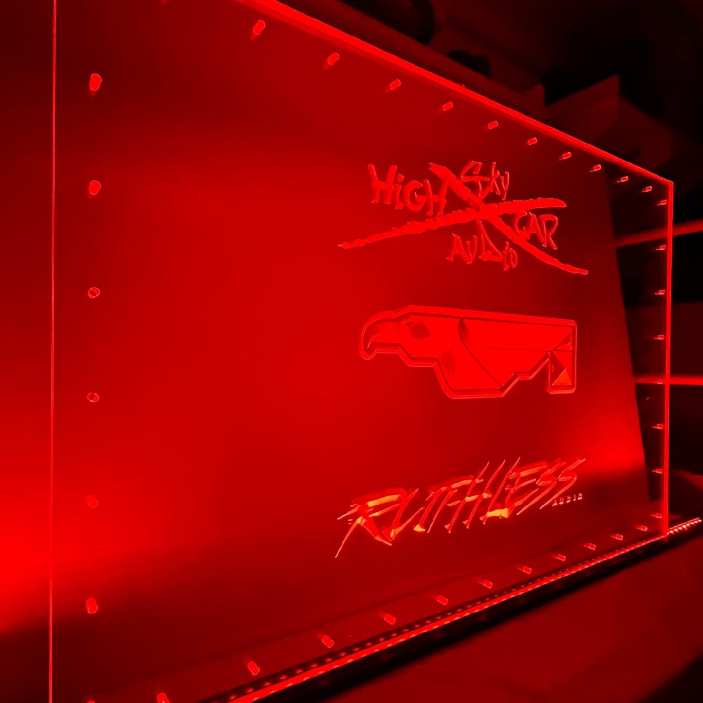 Sound Authority Plexiglass - 36" x 24" 3D Engraved Acrylic Window For Subwoofer Box