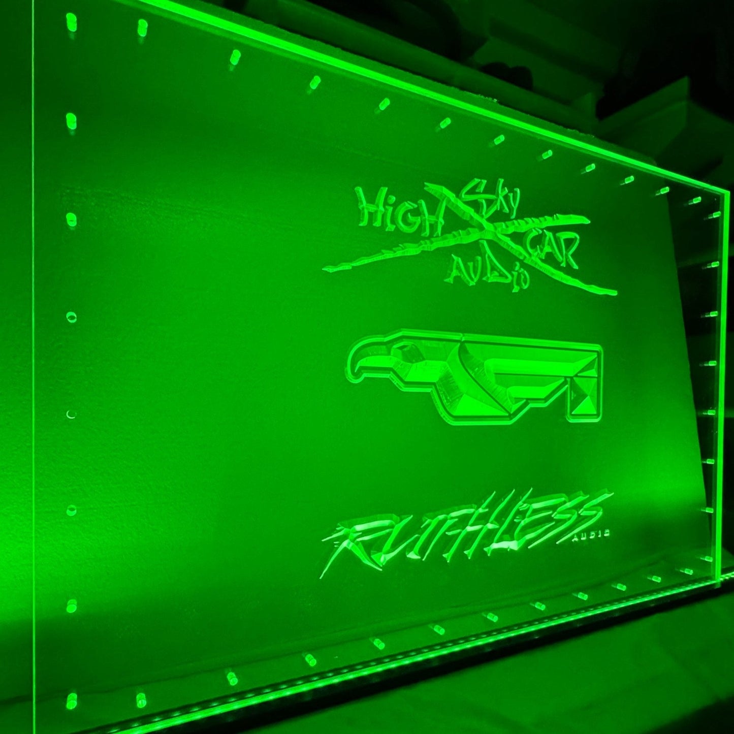 Sound Authority Plexiglass - 36" x 24" 3D Engraved Acrylic Window For Subwoofer Box