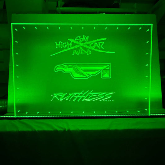 Sound Authority Plexiglass - 36" x 24" 3D Engraved Acrylic Window For Subwoofer Box