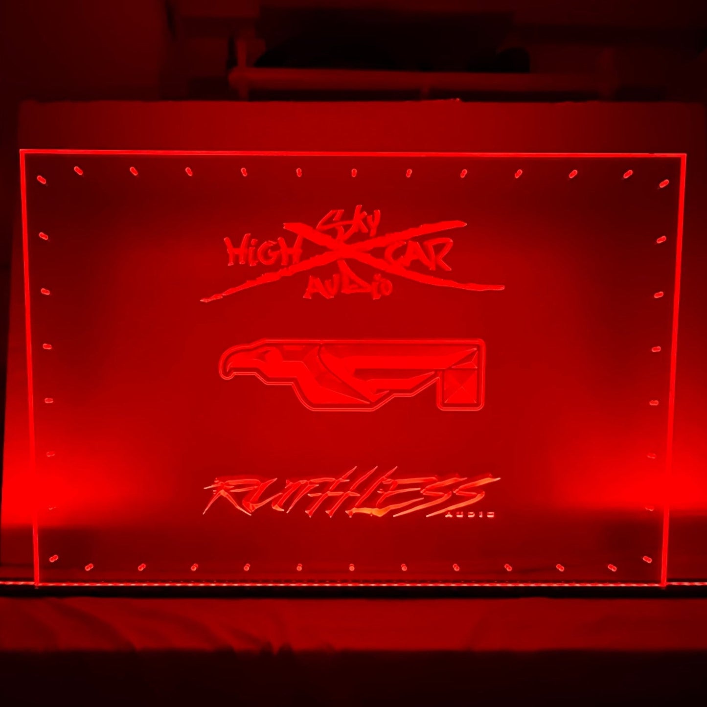 Sound Authority Plexiglass - 36" x 24" 3D Engraved Acrylic Window For Subwoofer Box