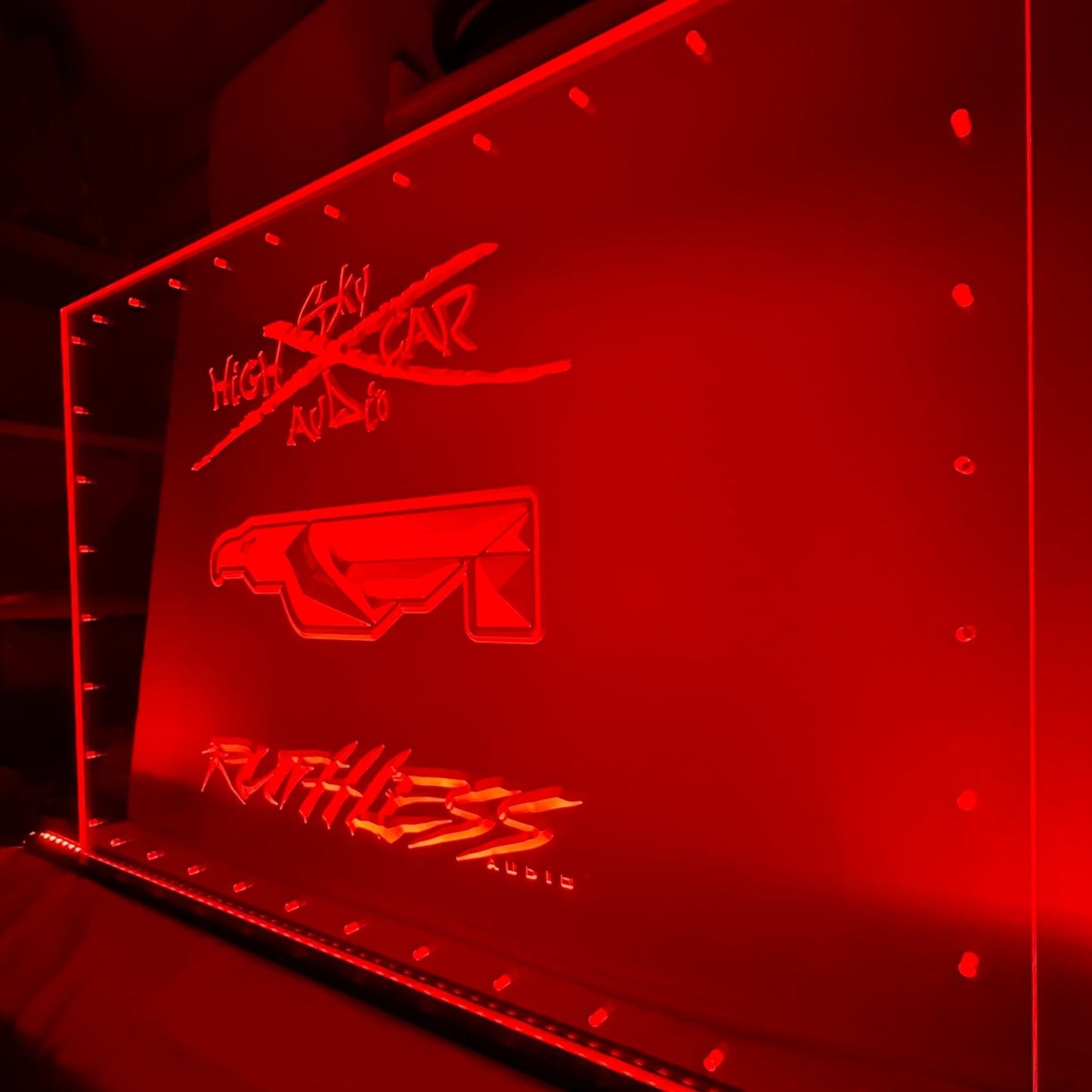 Sound Authority Plexiglass - 36" x 24" 3D Engraved Acrylic Window For Subwoofer Box