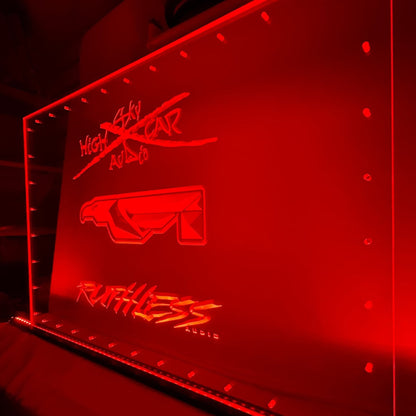 Sound Authority Plexiglass - 36" x 24" 3D Engraved Acrylic Window For Subwoofer Box