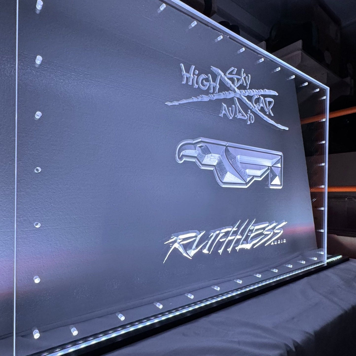 Sound Authority Plexiglass - 36" x 24" 3D Engraved Acrylic Window For Subwoofer Box